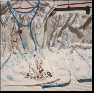 White and Blue Disney Pajama Set
